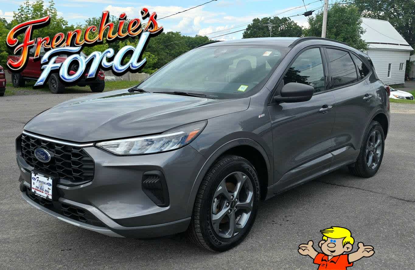 2024 Ford Escape ST-Line in Carbonized Gray — front three-quarter view
