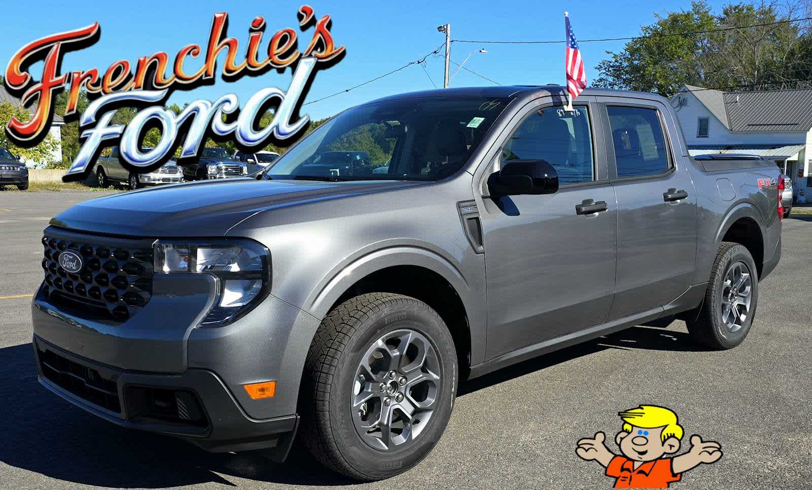 2025 Ford Maverick XLT in Carbonized Gray Metallic — front three-quarter view